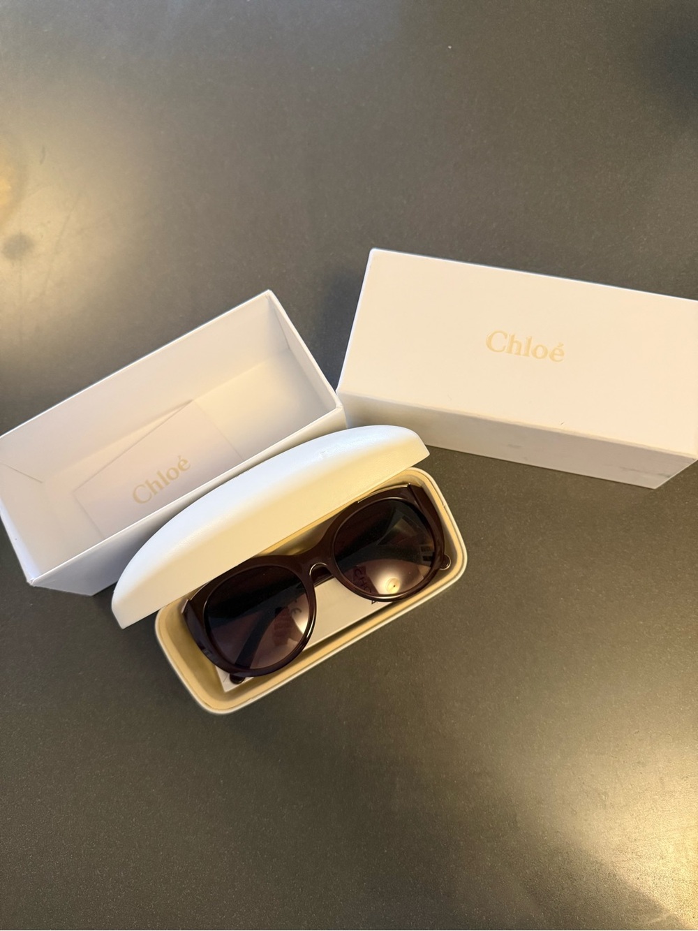 Chloé Women's Oversized Sunglasses in Dark Brown